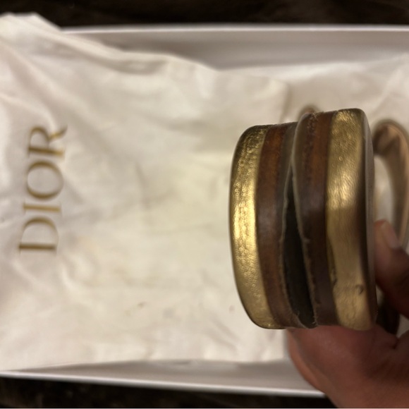 Dior Women's Sandals in Gold and Pink - Picture 6 of 8